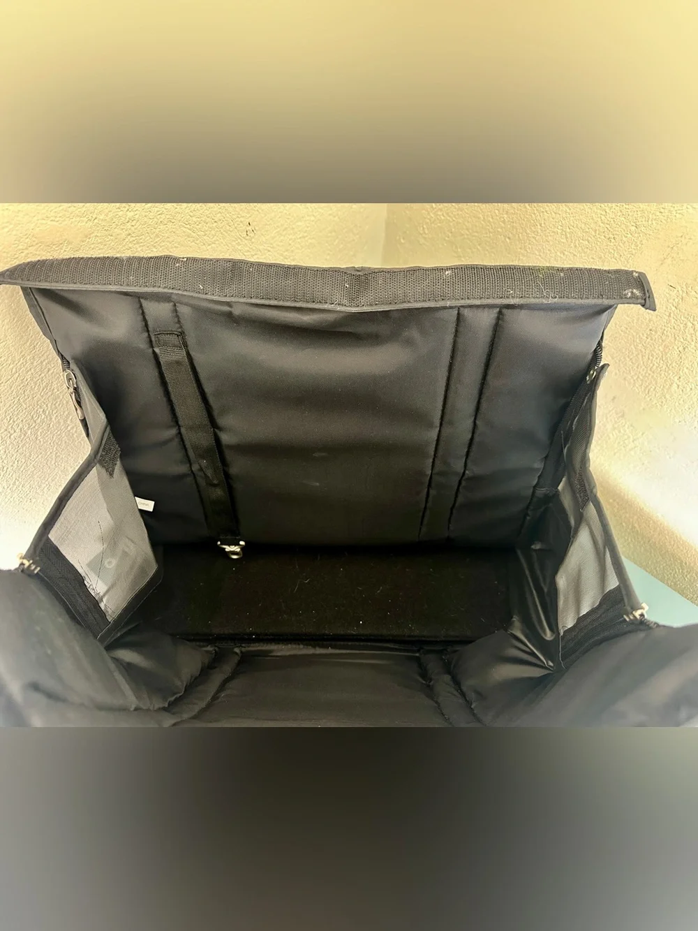 RARE Baggallini Bark N Beach Bag Pet Carrier Travel Tote Dog Cat Ex Cond 16”x15”